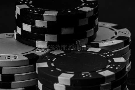 grayscale poker chips